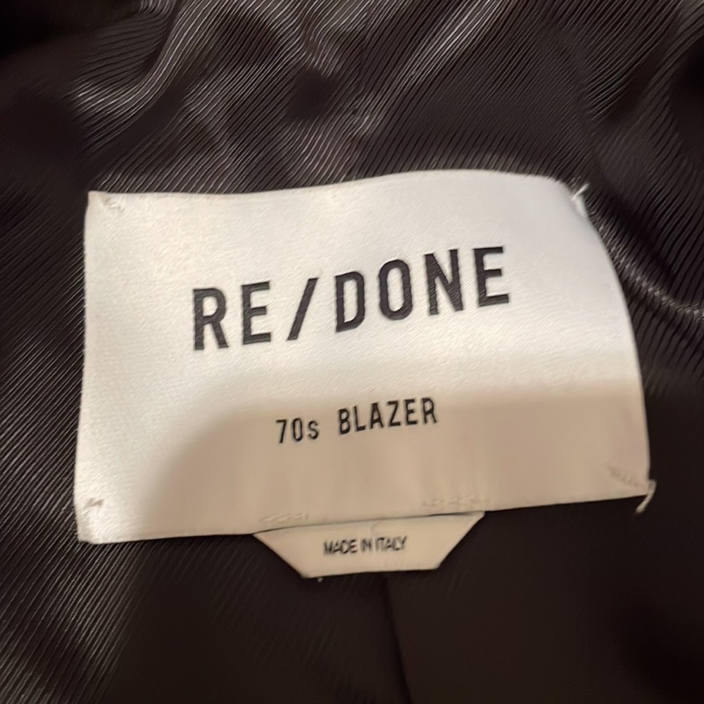 RE/DONE 70s Double Breasted Blazer Sage XS NWT redone - Picture 7 of 8